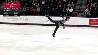 2025 Canadian National Figure Skating Championships. Senior SP. Anthony Paradis