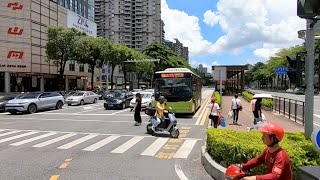 【中山市】博覽中心🚍 興文路~住宅屋苑~起灣道~紫馬嶺公園~寫字樓金融區~華僑公園 28/6/2024 巴士B20