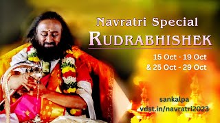 Navratri Day 3 Rudra Puja With Gurudev | 17 Oct 2023 | Live From VDS Bangalore Ashram