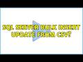 SQL Server Bulk Insert Update from CSV?