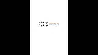 Subscript and Superscript Html tutorial for beginners #html #programming #python #htmlcss #viral