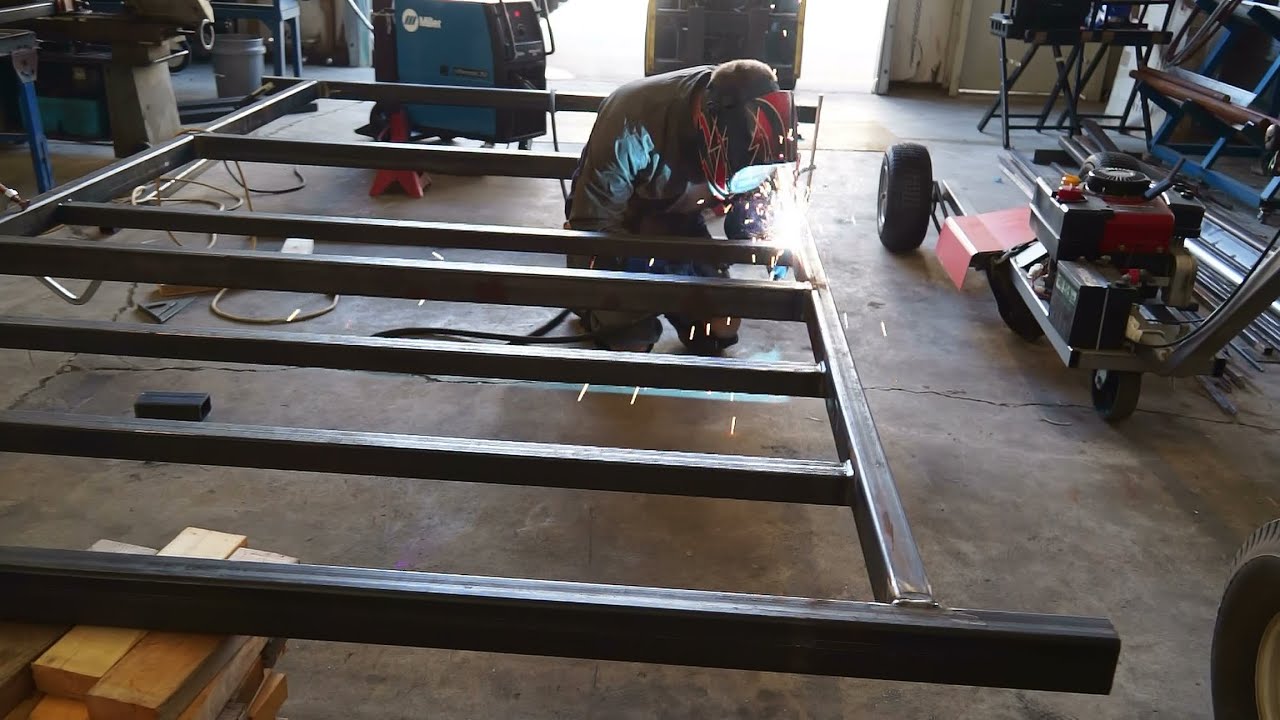 Camper Trailer Build 1 Welding The Frame Youtube