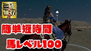 【真・三國無双8】 馬のレベルを短時間で100にする方法