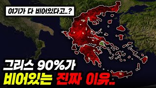 그리스 땅 90%에 사람들이 살지 않는 충격적인 이유..