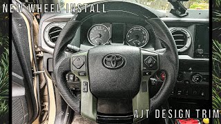 Steering Wheel Install with AJT Design Trim Pieces | Toyota Tacoma