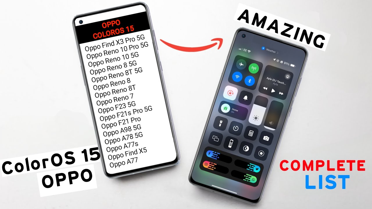 Oppo ColorOS 15 Official Device List | Reno 8 5G,8,9 Pro,F19,F21,F23 ...