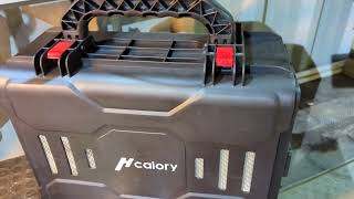 Portable Diesel heater 'in a box' Hcalory: unboxed, overview of parts etc ...