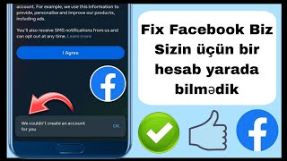 Sizin üçün hesab yarada bilmədik Facebook-u düzəldin -2024