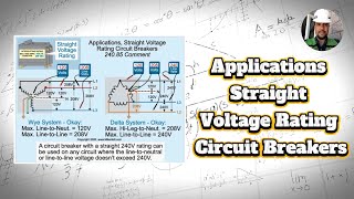 ⚡️Applications Straight Voltage Ratin Circuit Breakers (NEC 240-85)⚡️