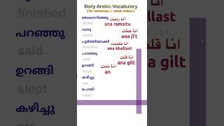 Spoken Arabic Malayalam l ഈസി സ്പോക്കൺ അറബിക് I ഈസിയായി അറബി ഭാഷ സംസാരിക്കാം