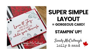 Christmas to Remember | Gorgeous Simple Layout | Stampin' Up!