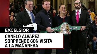 Canelo Álvarez acude a La Mañanera de Sheinbaum