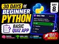 How to build a quiz app in python