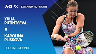 Yulia Putintseva v Karolina Pliskova Extended Highlights | Australian Open 2023 Second Round