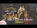 MEMORIAL OF SAINT JUSTIN, MARTYR || Daily TV Mass,  01st June, 2026