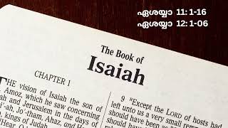 Bible podcast in Malayalam - Isaiah 11 :1-16 12 :1-06 ഏശയ്യാ 11 :1-16 12 :1-06