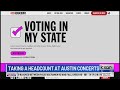 Voter registration QR codes popping up at Austin concerts, festivals