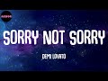 Demi Lovato - Sorry Not Sorry (Lyrics)