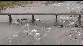 中半家沈下橋　四万十川ガイドミーティング　Canoeing in Shimanto River