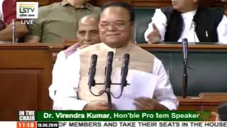 Santokh Singh Chaudhary takes oath as a member of 17th Lok Sabha