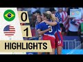 Brazil vs USA 0-1 EXTENDED HIGHLIGHTS | Paris 2024 Olympics Women's Football