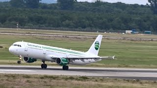 Germania - Airbus A321 Sharklets (with + without) FRA + DUS Takeoff