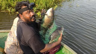 150mm வலையில் மாட்டிய பெரிய கட்லா மீன்கள் 💢 Net fishing video #netfishing #netfishingvideos