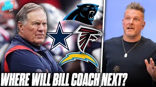 What Are The Possible Landing Spots For Bill Belichick? | Pat McAfee Reacts