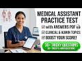 medical assistant practice test with answers pdf 2026 NHA CCMA Exam Prep Questions