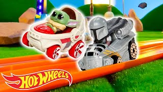 Star Wars™ Grogu and Mando’s Great Race! | Star Wars™ joins the Hot Wheels RacerVerse!