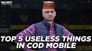 TOP 5 USELESS THINGS IN CODM