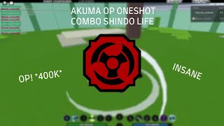 AKUMA OP ONESHOT COMBO | Shindo Life Roblox | check pinned comment