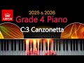 ABRSM 2025 & 2026 - Grade 4 Piano Exam - C:3 ~ Canzonetta ~ Raymond Yiu