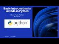 Python Lambda Functions Tutorial | Anonymous Functions & Filter Examples for Beginners