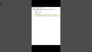 If Condition Demo in java