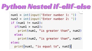 Python Lesson21: Nested if statements