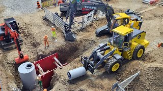 Amazing Large Water Pipe Construction project RC Scale Models 1:14