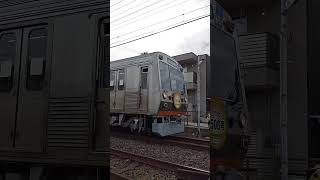 静岡鉄道1000系1008号通過　ラストランヘッドマーク