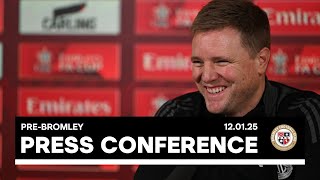 PRESS CONFERENCE | Eddie Howe pre-Bromley (H)