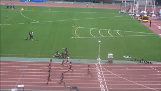 全日本実業団陸上2017・男子100m予選6組、1着：九鬼巧（NTN）10秒55