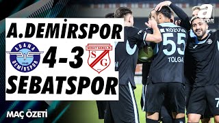 Adana Demirspor 4-3 Sebat Gençlik Spor | MAÇ ÖZETİ | Ziraat Türkiye Kupası 4. Tur Maçı | 03.12.2024