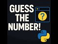 I Built a Number Guessing Game in Python (Beginner Friendly!)