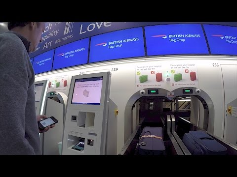 British Airways Self Baggage drop off British Airways Self Baggage drop off