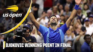 Novak Djokovic's FINAL POINT to WIN THE 2023 US OPEN MEN'S CHAMPIONSHIP 🏆 | 2023 US Open