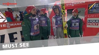 1st place for Germany in Team Large Hill - Lahti - Ski Jumping - 2017/18