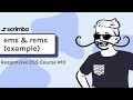 10. ems and rems   an example - Responsive CSS Tutorial