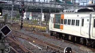 185系回送列車　大宮発車　幕が。。。。