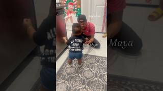 Her Daddy’s reaction was priceless! #babywalking -#granddaughter