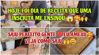 HOJE FOI DIA DE RECEITA QUE UMA INSCRITA ME ENSINOU😱🙌SAIU PERFEITO GENTE❤EU AMEIIII🥰VEJA COMO FICOU