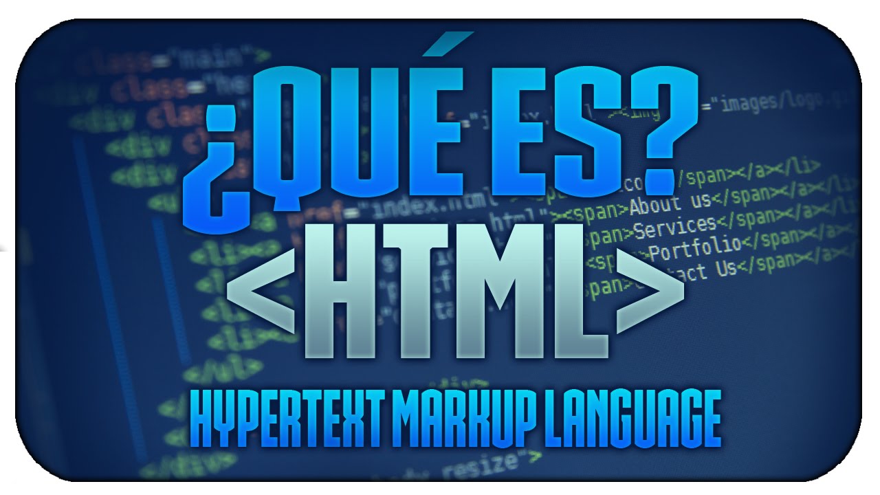 ¿Qué Es HTML? Bien Explicado - YouTube